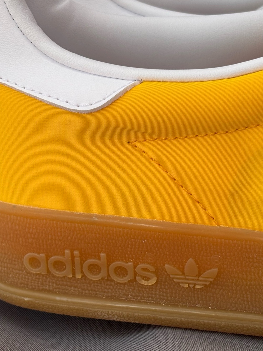 Adidas Gazelle Yellow White Gum Suede Men’s Size 12 New No Box - Picture 9 of 16